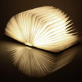 LightBook – Lámpara Libro de Madera con Luz Cálida LED